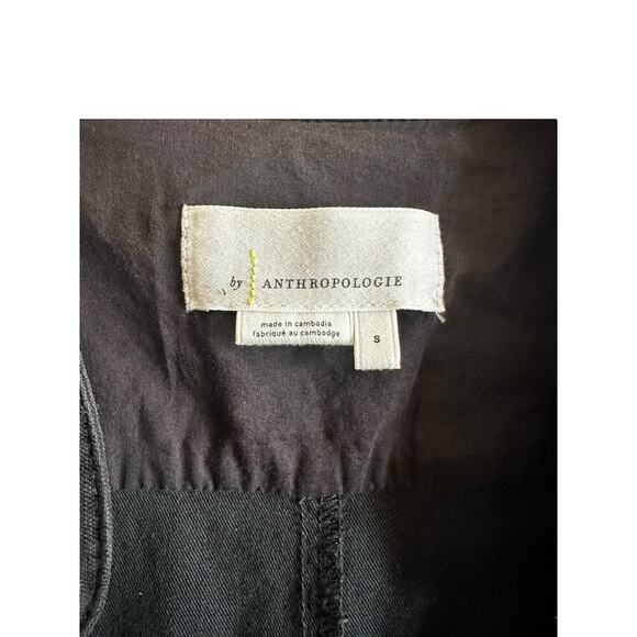 Anthropologie Black & Gold Utility Jumpsuit, Belted, Relaxed Fit, Women’s small - Picture 13 of 13